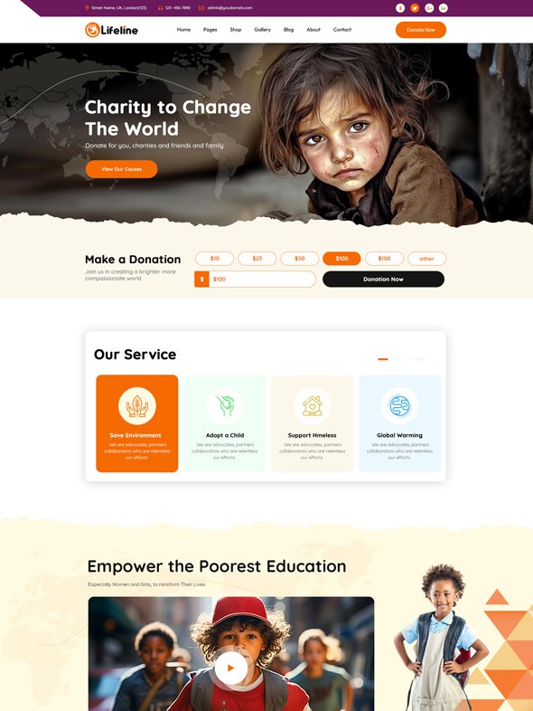 Education Charity demo