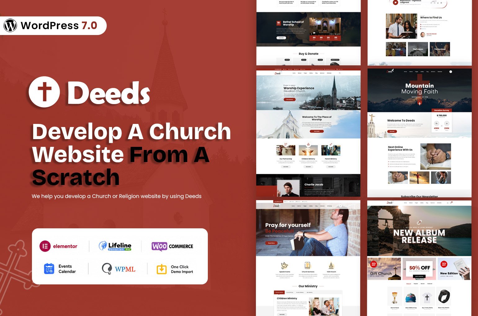 Deeds Church WordPress Theme