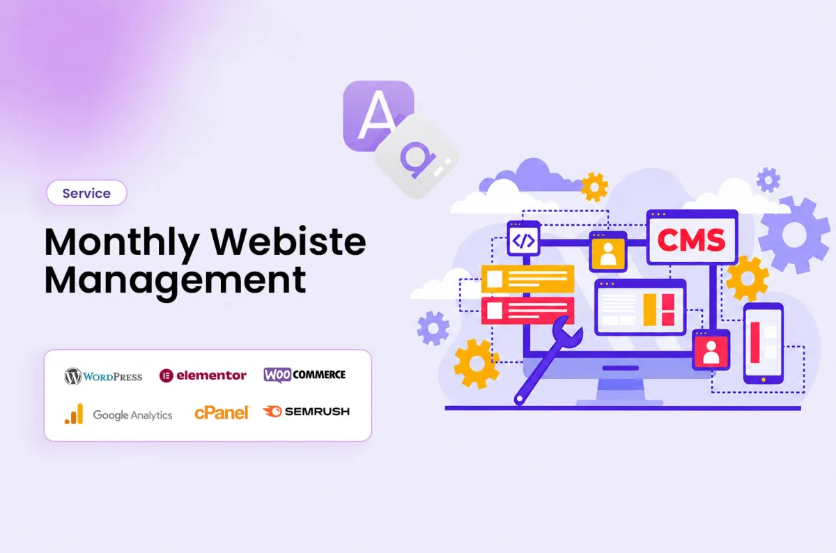 Monthly WordPress Website Management preview