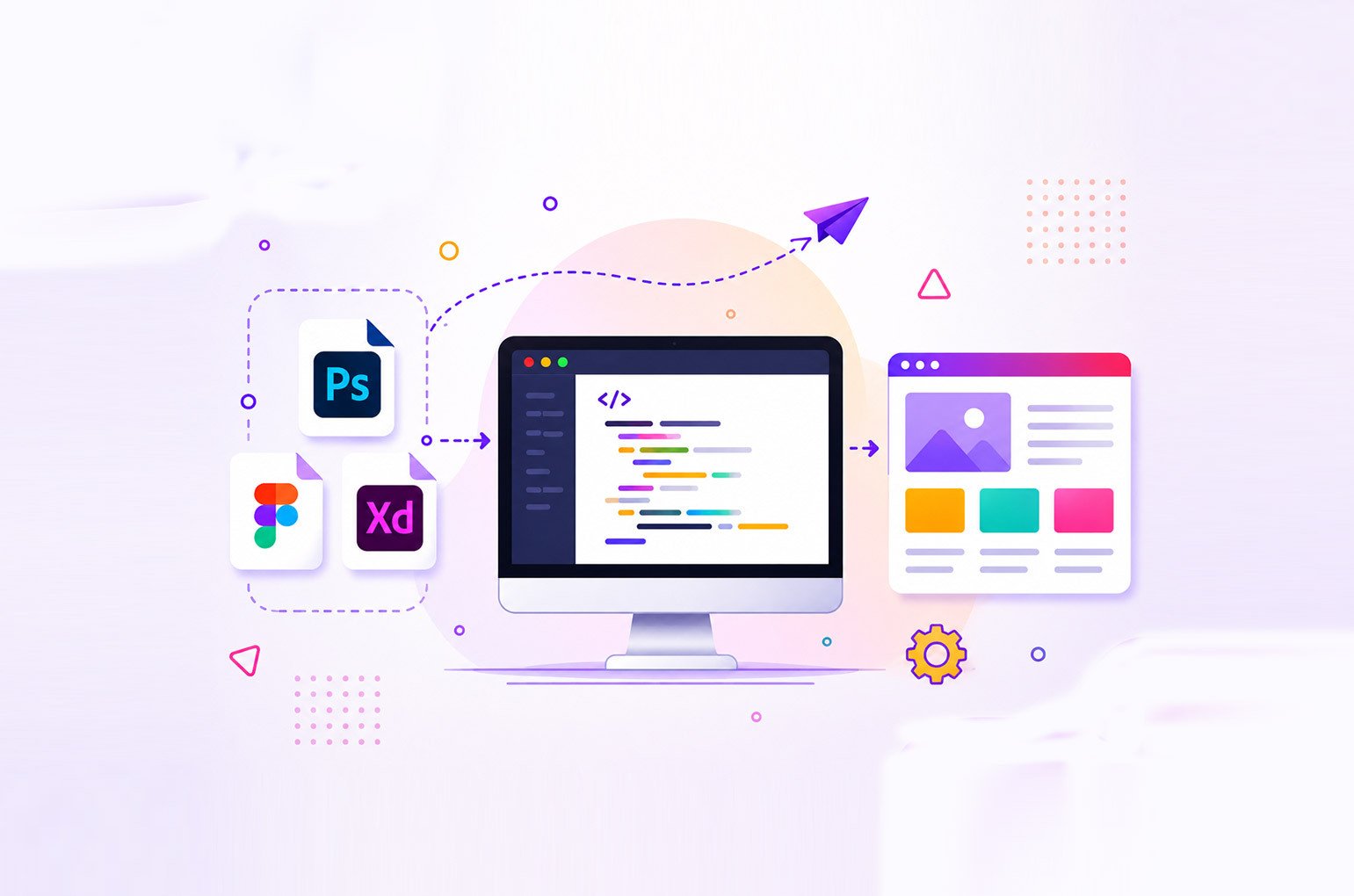 PSD, Figma & XD to HTML Development Service