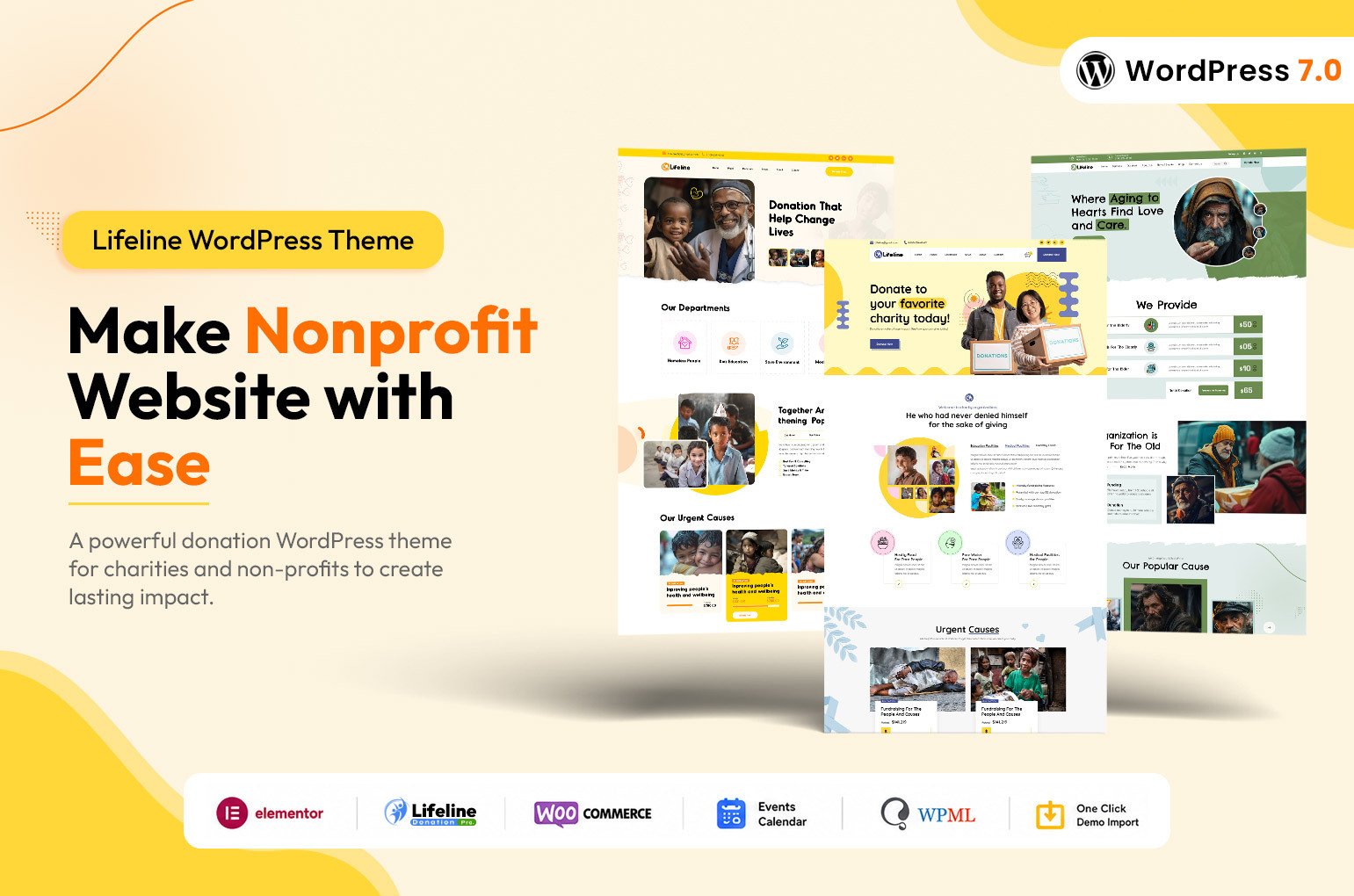 Lifeline Nonprofit & Charity WordPress Theme