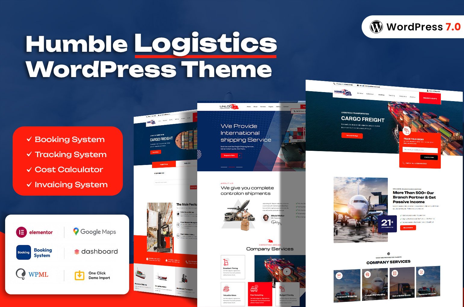 Humble Logistics WordPress Theme