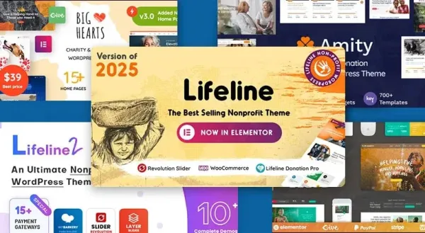 Top 10 Best Charity WordPress Theme 2026 preview