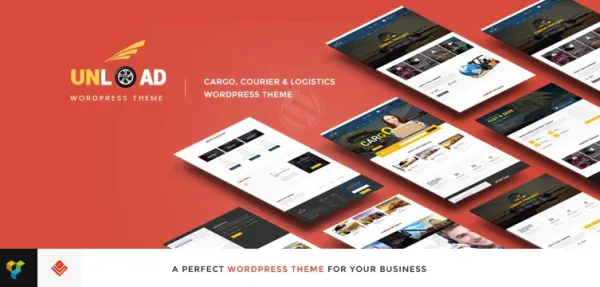 2025 Best Courier Service WordPress Theme with Sgipment Tracking preview