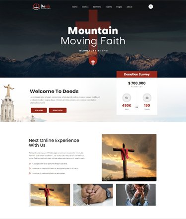 Salvation Home Page demo
