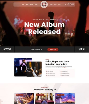 Sacred Home Page demo