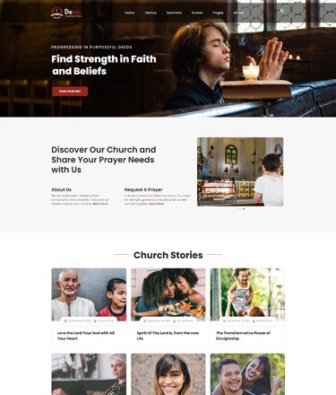 Prayer Home Page demo