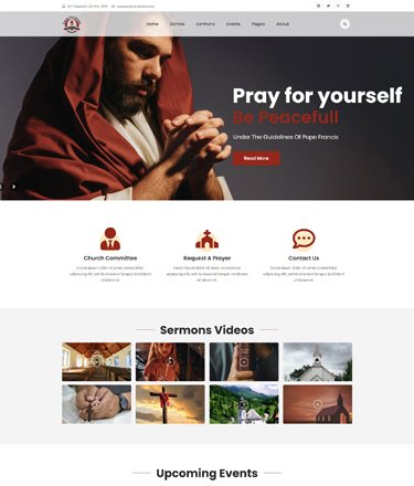 Faith Home Page demo