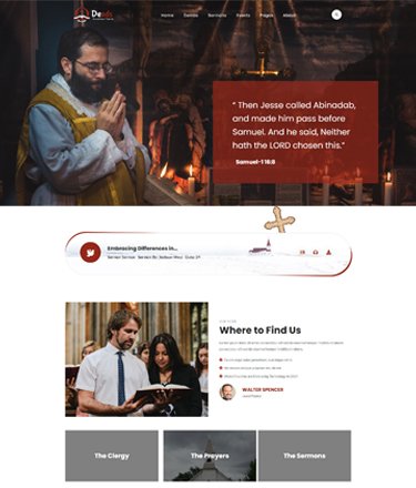 Bible Home Page demo