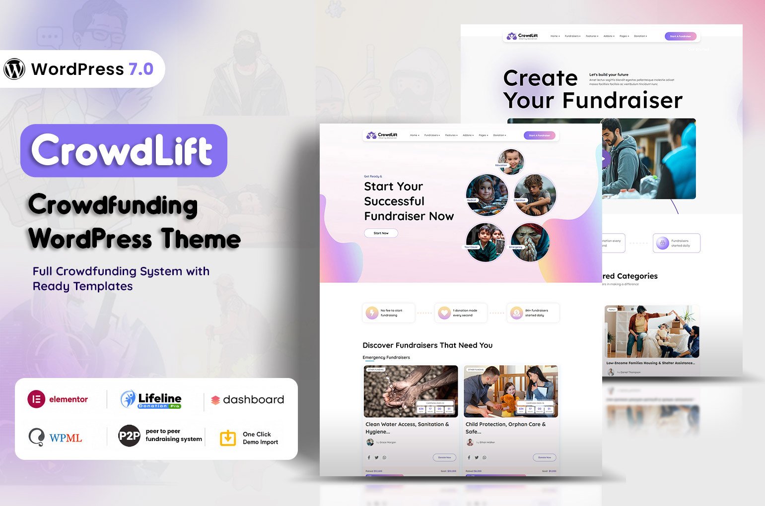 Crowdlift Crowdfunding WordPress Theme
