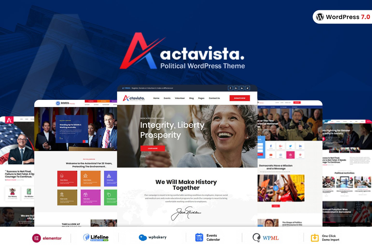 Actavista Political Campaign WordPress Theme